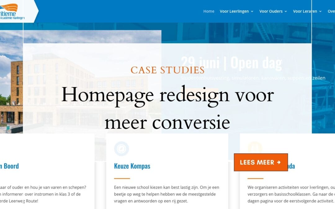 Case Study: Homepage redesign voor meer conversie